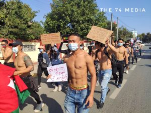 မြစ်ကြီးနားမြို့ Gym အဖွဲ့သားများ၏ စစ်အာဏာရှင်ဆန့်ကျင်ရေးသပိတ်