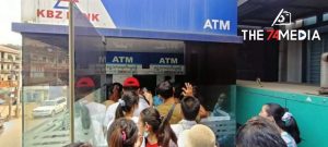 ဖားကန့်မြို့ KBZ ဘဏ် ATM စက်တွင် အချိန် အကန့်အသတ်ဖြင့်သာ ငွေထုတ်ခွင့်ပြု