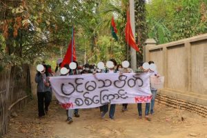 မြစ်ကြီးနားမြို့တွင် စစ်အာဏာရှင်ဆန့်ကျင်ရေး ပင်မသပိတ်ဆက်လက်ချီတက်