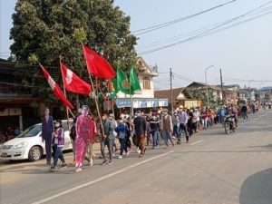 ကချင်ပြည်နယ်၊ နမ္မတီးမြို့တွင် ဖယ်ဒရယ်ဒီမိုကရေစီပြည်ထောင်စုကိုကြိုဆိုသည့် လှုပ်ရှားမှုပြုလုပ်