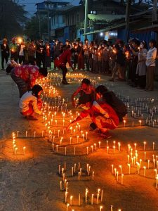 ဆိုင်းတောင်ဒေသခံများ စစ်အာဏာရှင်ဆန့်ကျင်ရေး ညသပိတ်ဆက်လက်ပြုလုပ်