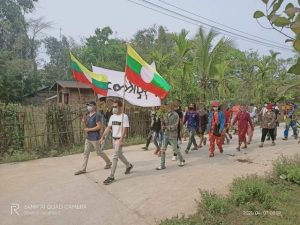 မိုးကောင်းဒေသခံတို့၏ စစ်အာဏာရှင်စနစ်ဆန့်ကျင်သည့် ပြောက်ကျားသပိတ်