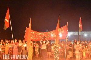 ဖားကန့် မှော်တောင်းတွင် ညသပိတ်ကို စည်းလုံးညီညွတ်စွာ ဆက်လက်ကျင်းပ