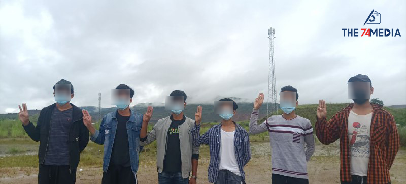 ဖားကန့်မြို့အေးမြသာယာရပ်ကွက်လူငယ်များမှ စစ်အာဏာရှင်ဆန့်ကျင်ရေး ပြောက်ကျားသပိတ်ပြုလုပ်